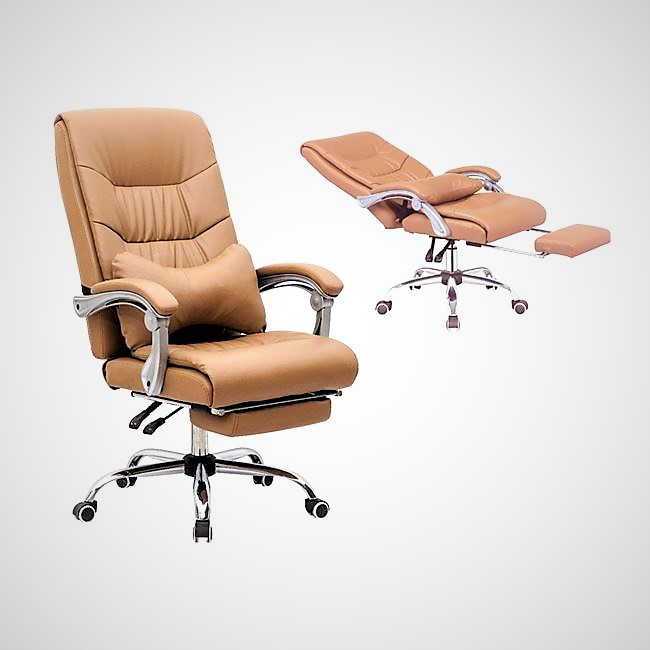 Πολυθρόνα διευθυντή relax (Μπεζ 8718-4 - Μαύρο 8718-3)