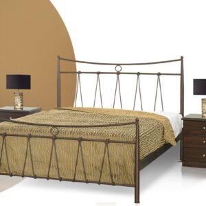 Κρεβάτι ημίδιπλο, μεταλλικό, βαρύ, ελληνικής κατασκευής!! 9121-2