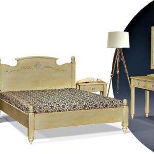 Κρεβάτι ημίδιπλο, πατίνα δρυς, βαριάς ελληνικής κατασκευής!! 9004-2