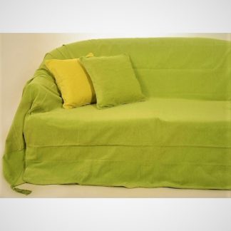 Chenille ριχτάρια,μεγάλων διαστάσεων,σε χρώμα λαχανί 7011-10