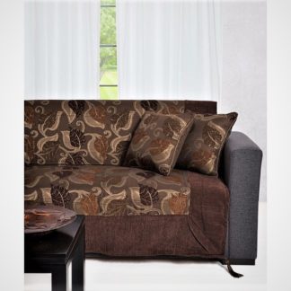 Chenille ριχτάρια,μεγάλων διαστάσεων,σε χρώμα σοκολά 7011-6