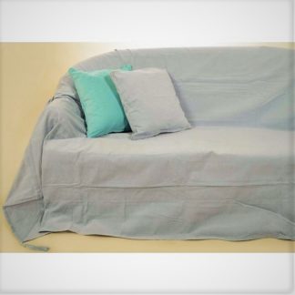 Chenille ριχτάρια,μεγάλων διαστάσεων,σε χρώμα σιέλ 7011-11