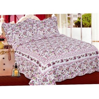 Κουβερλί μωβ λουλούδι καπιτονέ!! (7000-60)