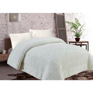 Κουβερτοπάπλωμα γούνινο ημίδιπλο ivory 170Χ220 7031-30