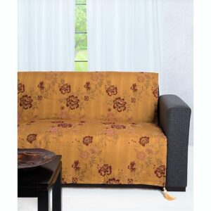 Chenille ριχτάρια,κλασσικά, χρυσού χρώματος 7012-7