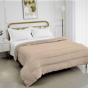 Κουβερτοπάπλωμα ημίδιπλο camel 170Χ220cm  κωδ.7031-3Η