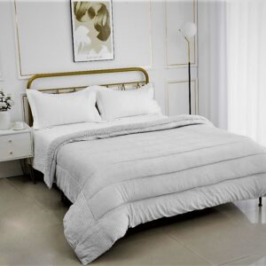 Κουβέρτοπάπλωμα γκρι ημίδιπλο 170Χ220cm  κωδ.7031-41