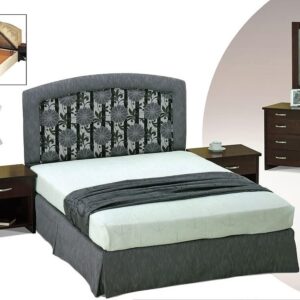 Κρεβάτι διπλό με ανατομικό τελάρο βαρέος τύπου πυκνό και κεφαλάρι 9167-3