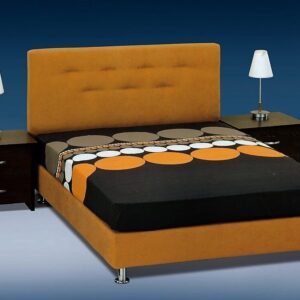 Κρεβάτι διπλό με ανατομικό τελάρο βαρέος τύπου πυκνό και κεφαλάρι 9163-3