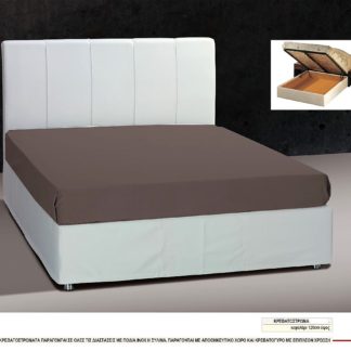 Κρεβάτι διπλό με ανατομικό τελάρο βαρέος τύπου πυκνό και κεφαλάρι 9164-3