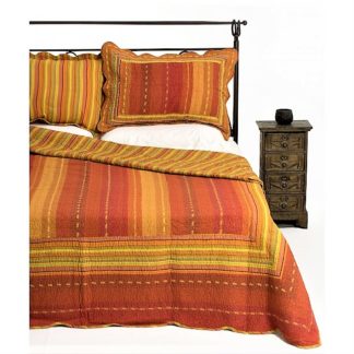 Κουβερλί ημίδιπλο-μονό, πορτοκαλί, καπιτονέ, 100% βαμβακερό!! (7001-22)