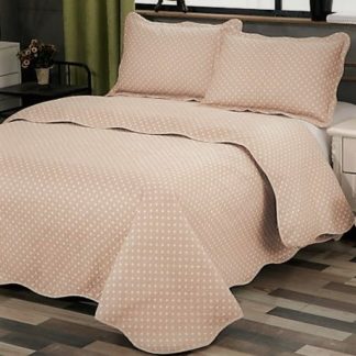 Κουβερλί καπιτονέ μπεζ πουά!! (7000-64Μ)