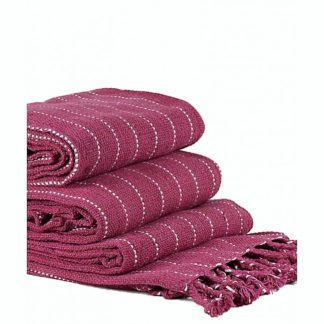 Βαμβακερά ριχτάρια σετ 3 τεμαχίων κανονικών διαστάσεων!! 7008-11