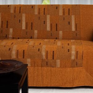 Chenille ριχτάρια, μεγάλων διαστάσεων, σε κεραμιδί χρώμα  7012-26