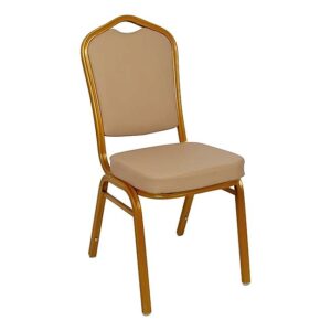 Καρέκλα Μεταλλική Gold/Pu Cappuccino  1000-22